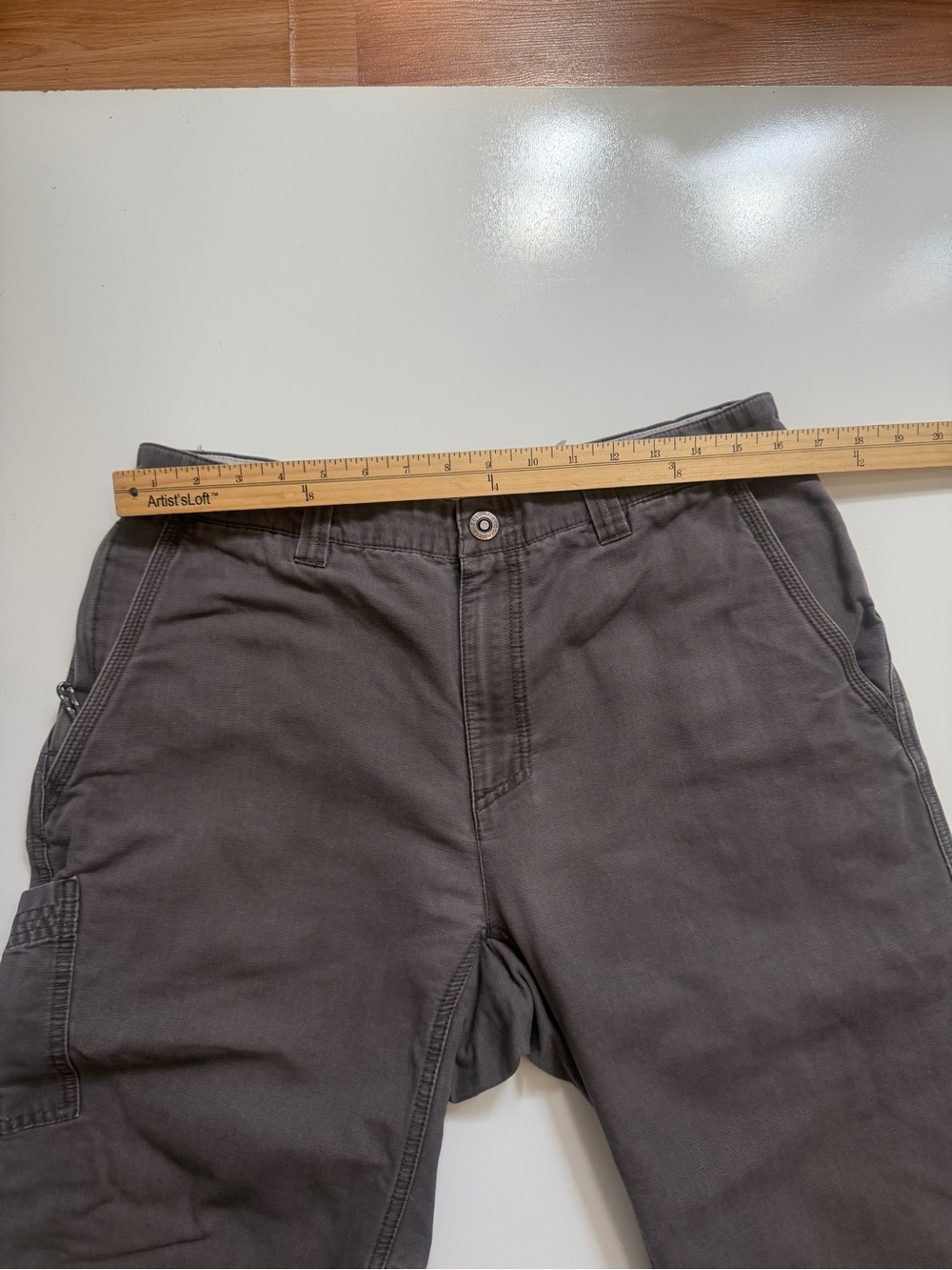 Columbia Men’s Gray Cargo Pants Size 34 Outdoor Utility Hiking Workwear - Picture 6 of 11
